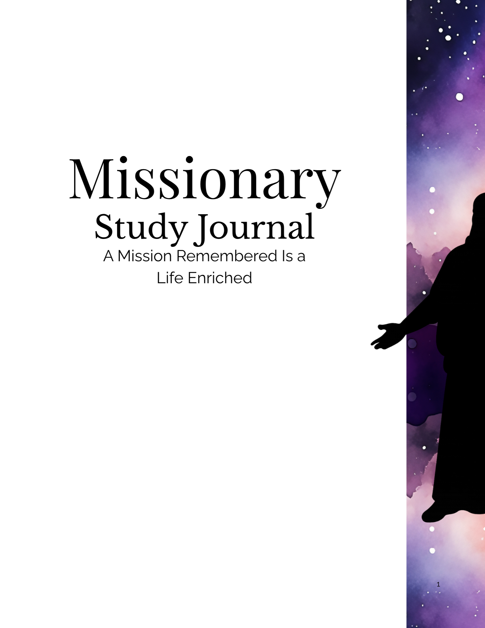 Missionary Study Journal - Cristis Design Black Grey Pink - Spiral - ST2 Format