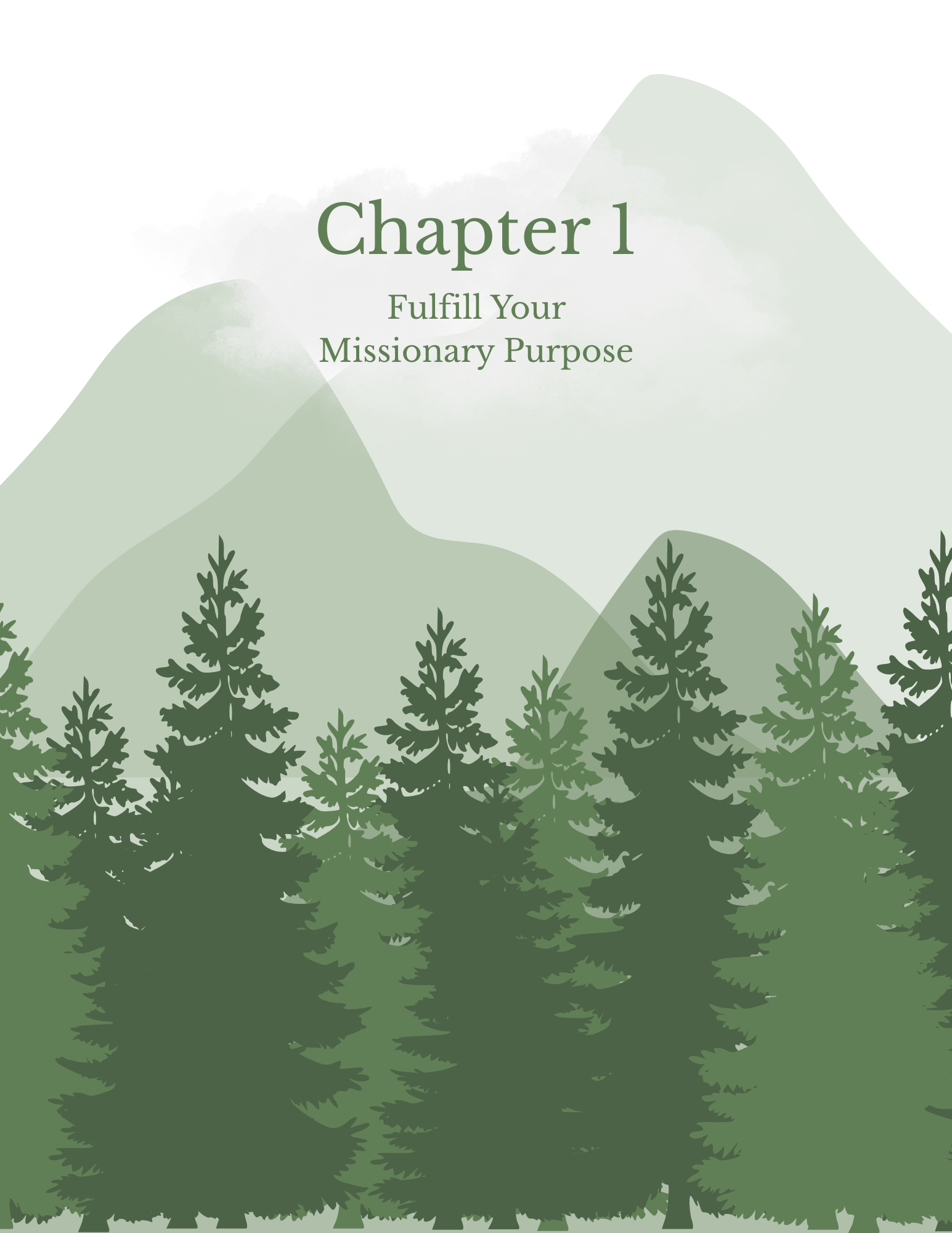 Missionary Study Journal - Green Tree Design - Spiral - RS Format