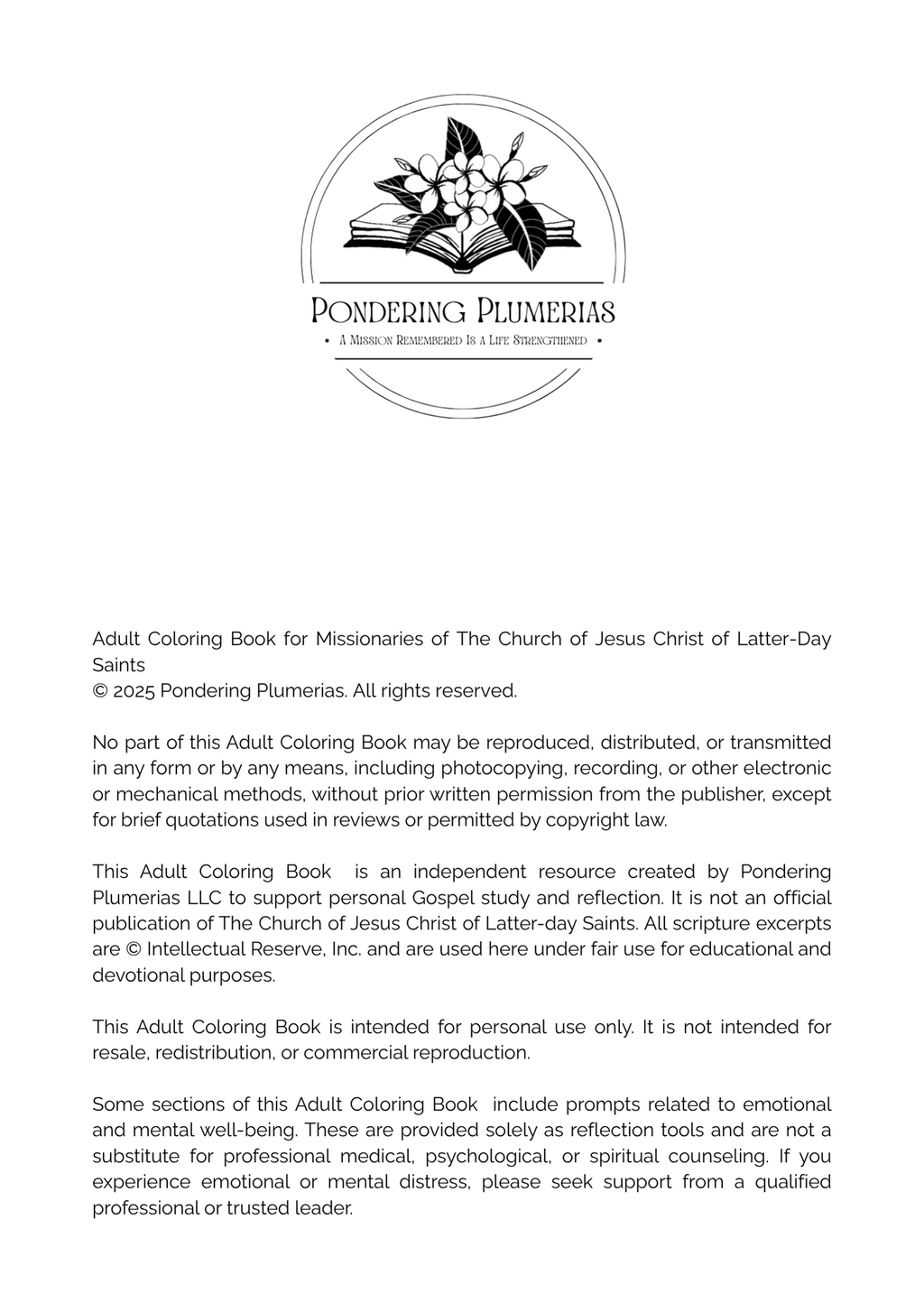 Missionary Adult Coloring Book - Softcover