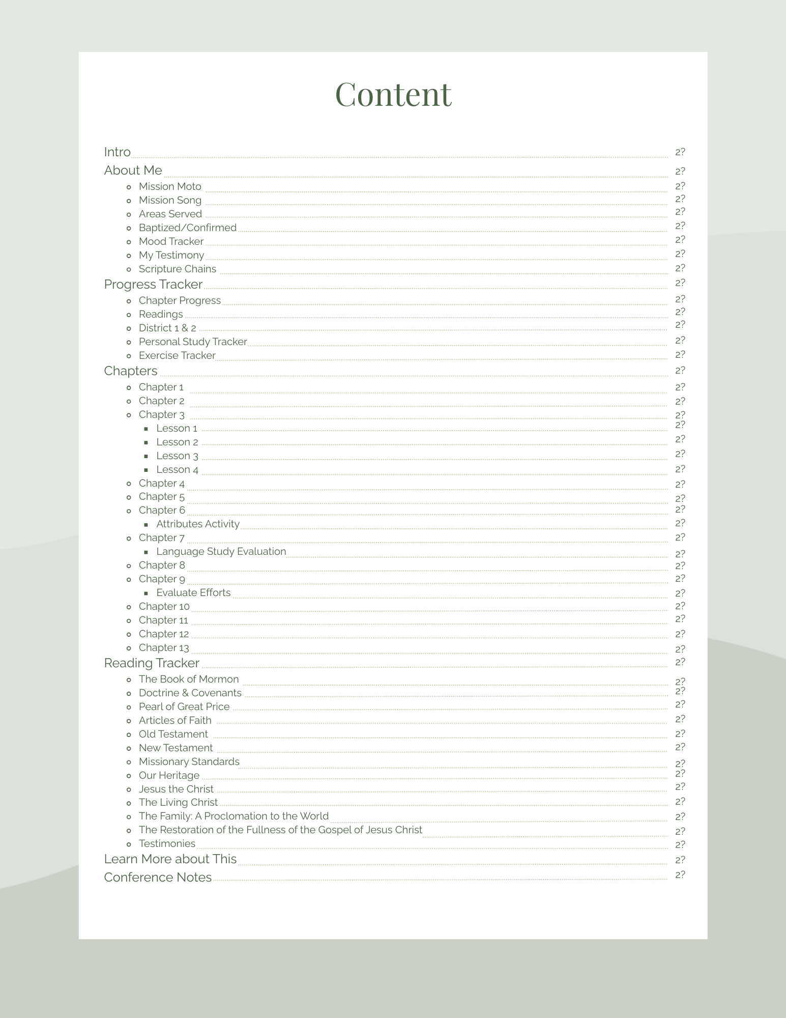 Missionary Study Journal - Green Tree Design - Spiral - RS Format