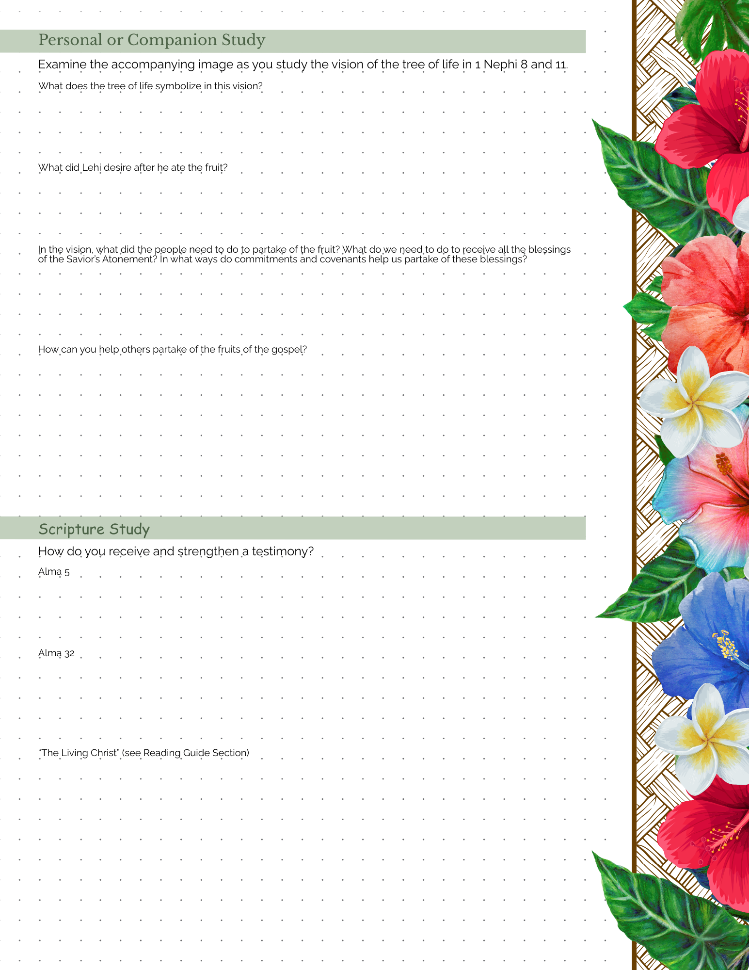 Missionary Study Journal - Mission Flags Hawaii Design - Spiral - RS Format