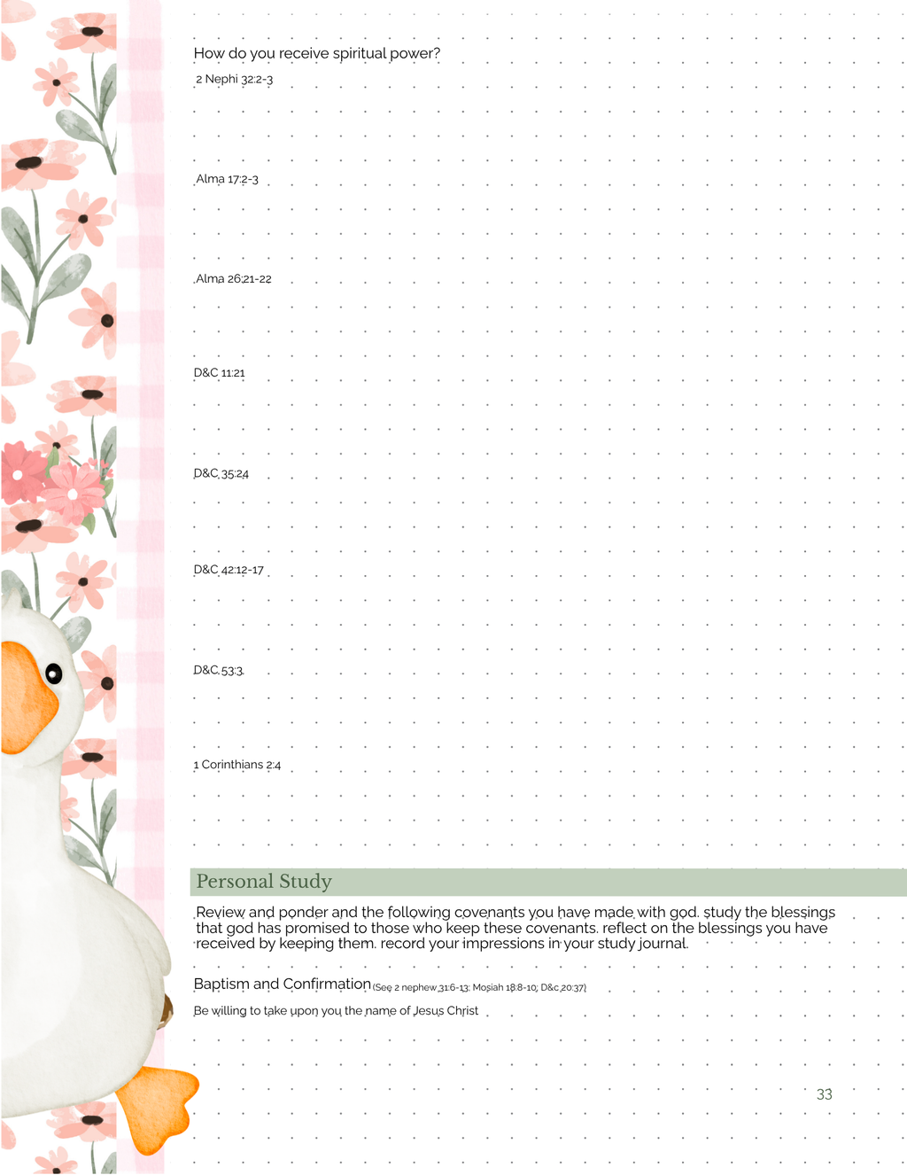 Missionary Study Journal - Goose Gingham Design - Spiral - RS Format