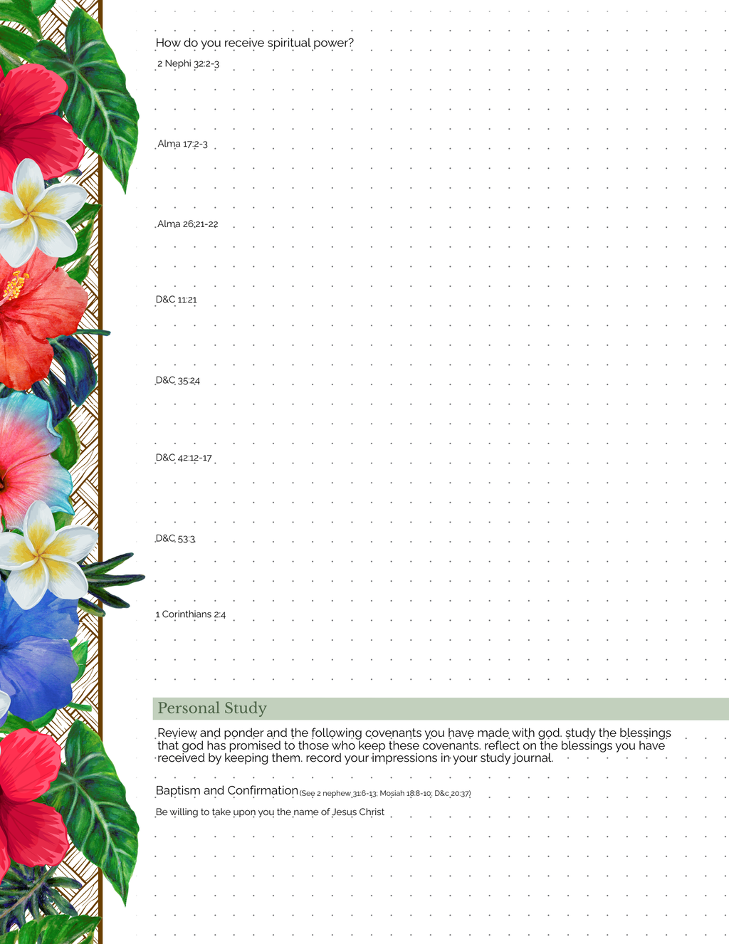 Missionary Study Journal - Mission Flags Hawaii Design - Spiral - RS Format