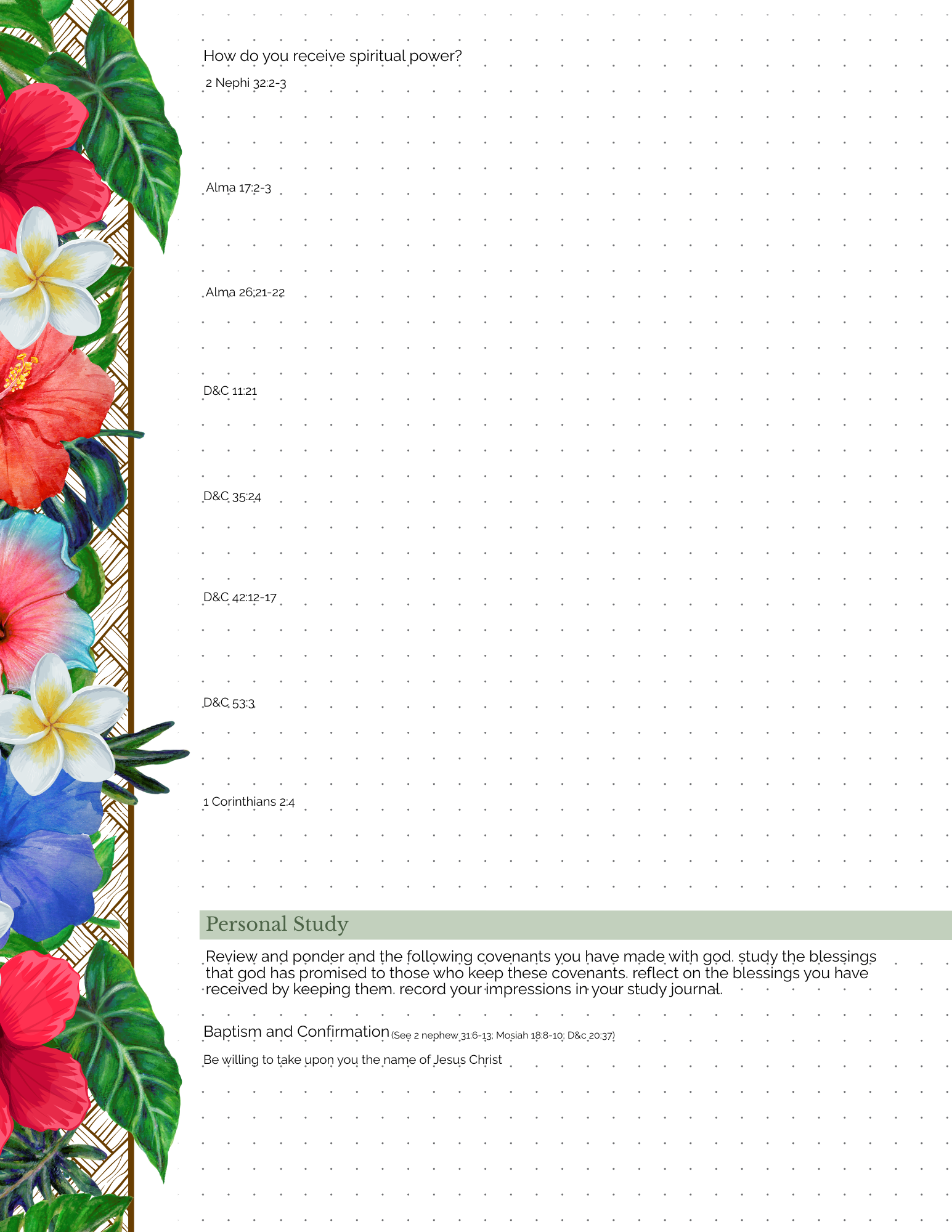 Missionary Study Journal - Mission Flags Hawaii Design - Spiral - RS Format