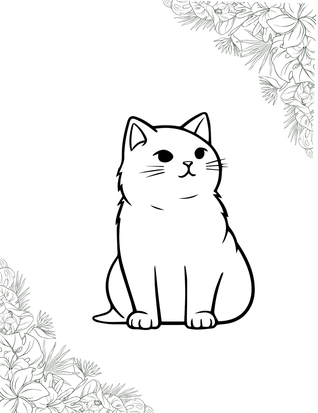 Colored Cats Coloring Book